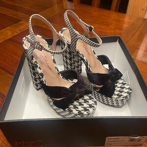 Betsey Johnson Plaid Platform heels